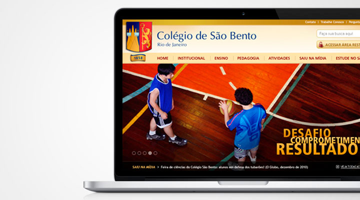 Site do Colégio de São Bento